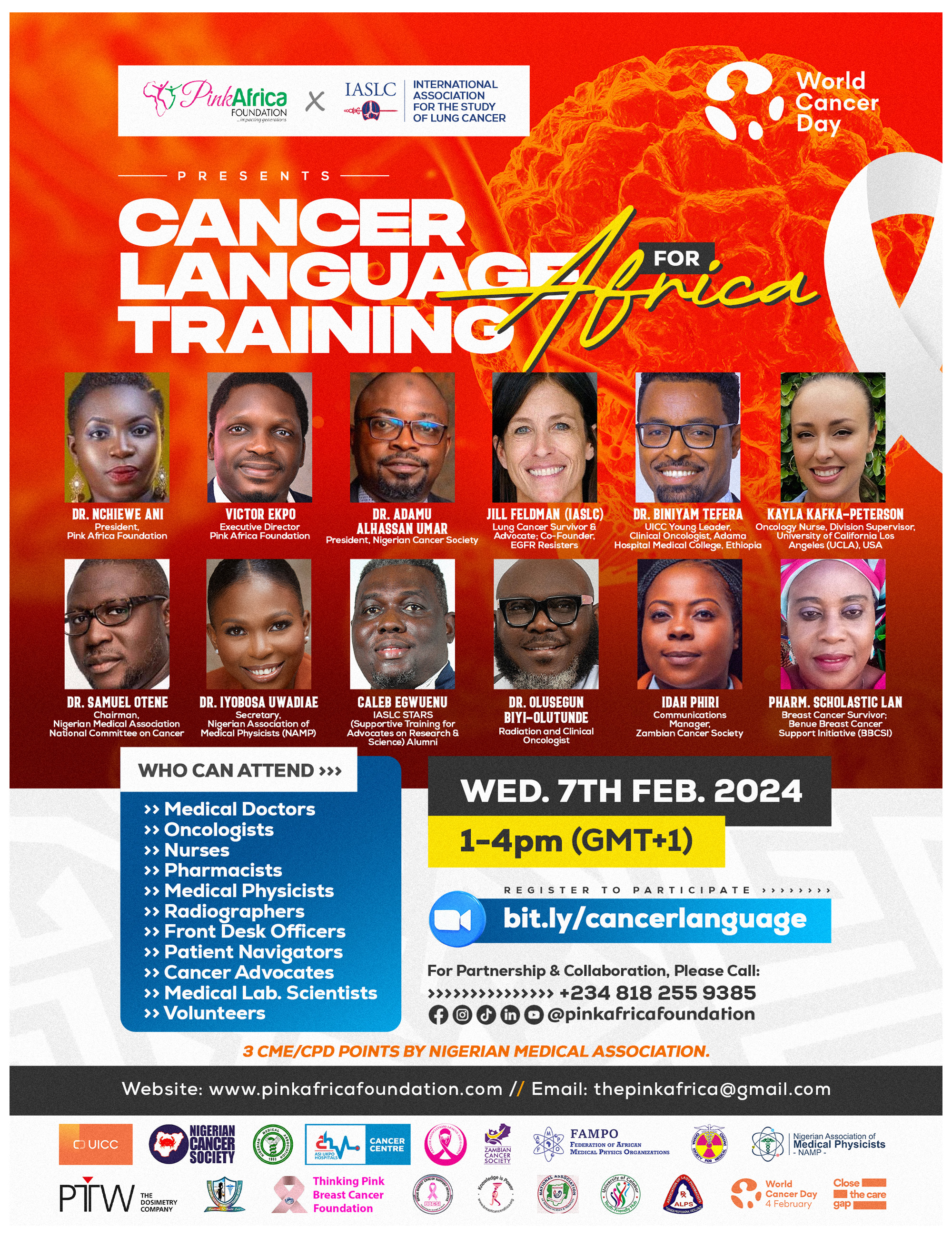 Cancer Language Training for Africa